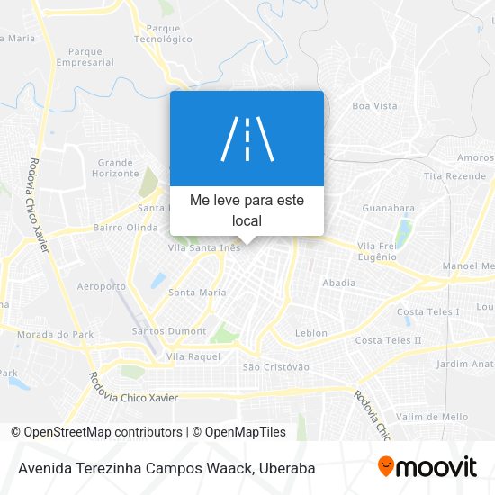 Avenida Terezinha Campos Waack mapa