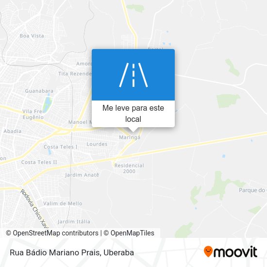 Rua Bádio Mariano Prais mapa