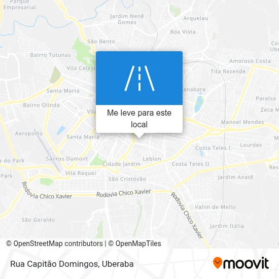 Rua Capitão Domingos mapa