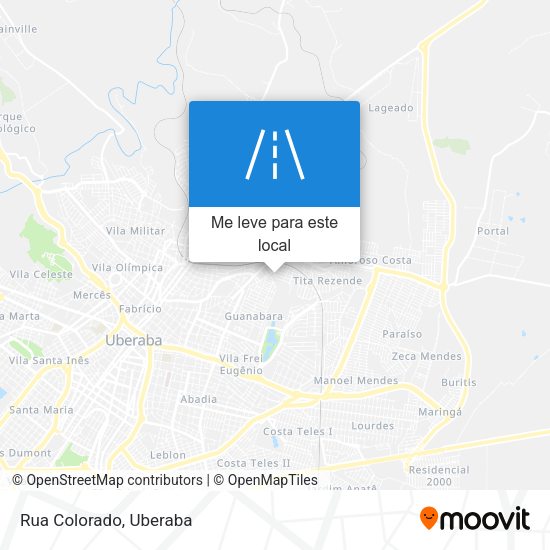 Rua Colorado mapa