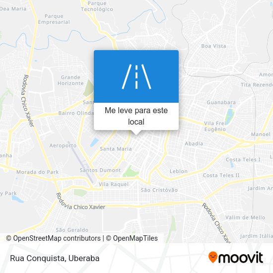 Rua Conquista mapa