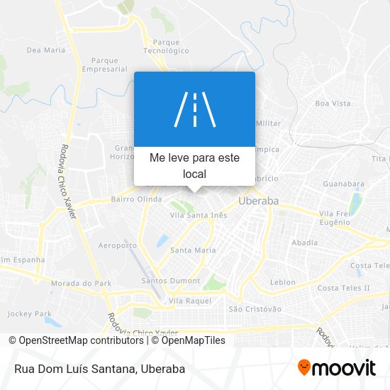 Rua Dom Luís Santana mapa