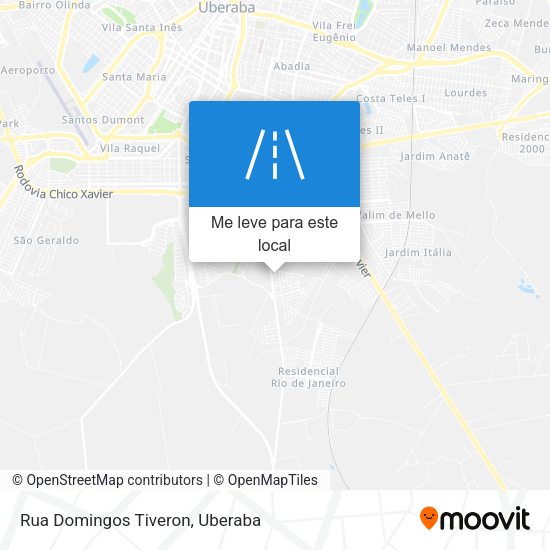 Rua Domingos Tiveron mapa