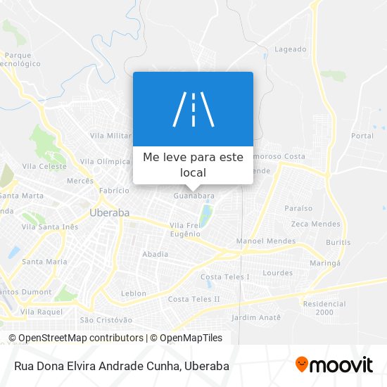 Rua Dona Elvira Andrade Cunha mapa