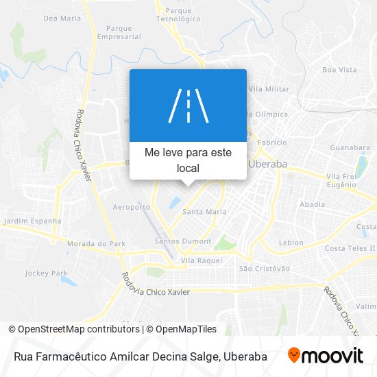 Rua Farmacêutico Amilcar Decina Salge mapa