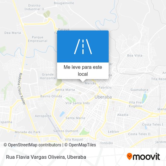 Rua Flavia Vargas Oliveira mapa