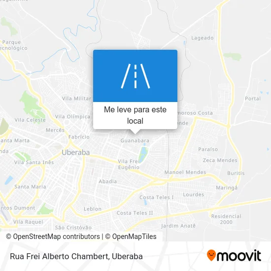 Rua Frei Alberto Chambert mapa
