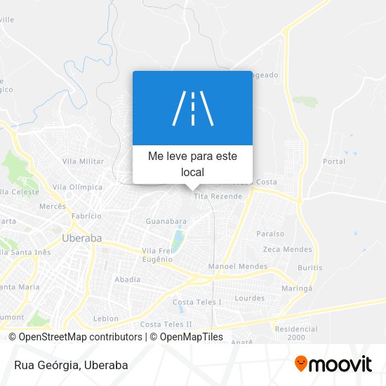 Rua Geórgia mapa