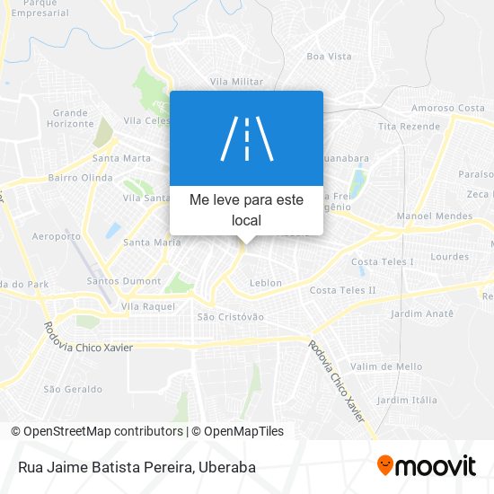 Rua Jaime Batista Pereira mapa