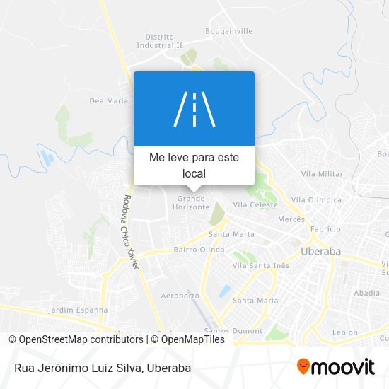 Rua Jerônimo Luiz Silva mapa