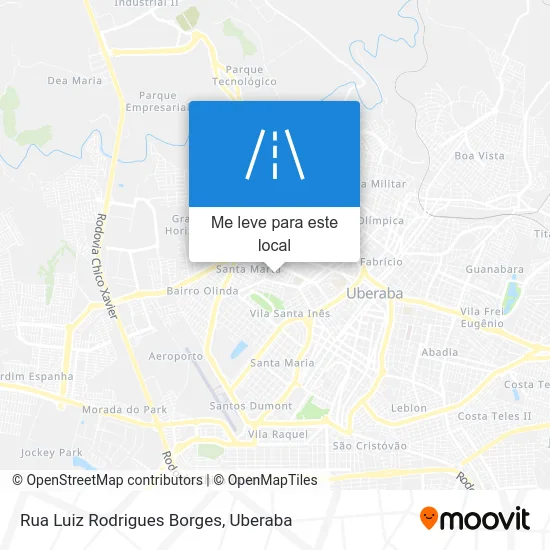 Rua Luiz Rodrigues Borges mapa
