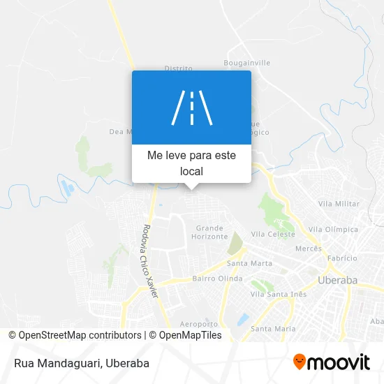 Rua Mandaguari mapa