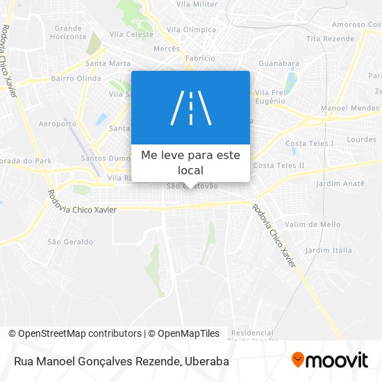 Rua Manoel Gonçalves Rezende mapa