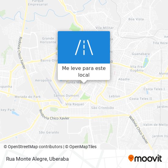 Rua Monte Alegre mapa