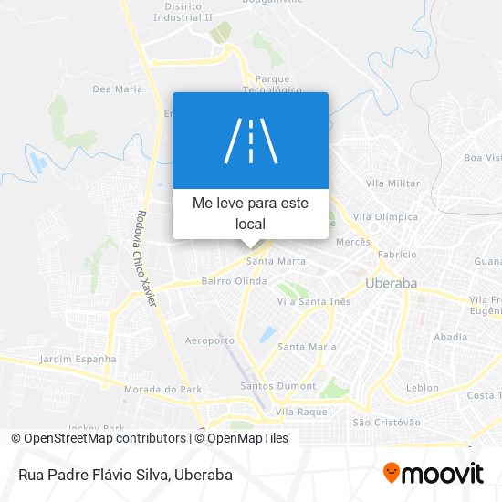 Rua Padre Flávio Silva mapa