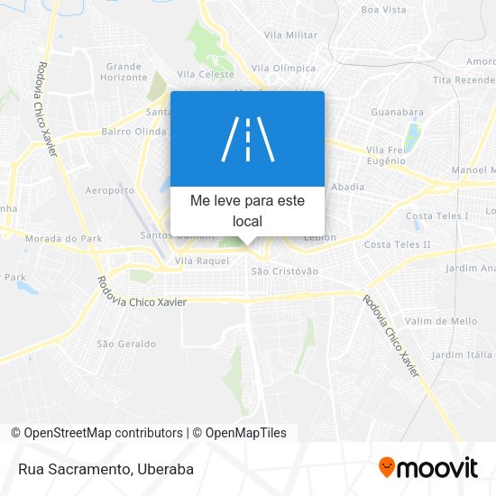 Rua Sacramento mapa