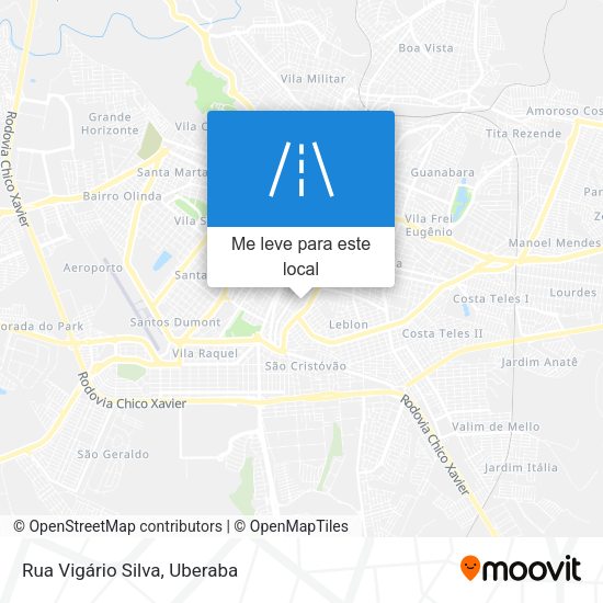 Rua Vigário Silva mapa