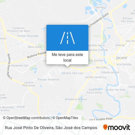 Rua José Pinto De Oliveira mapa