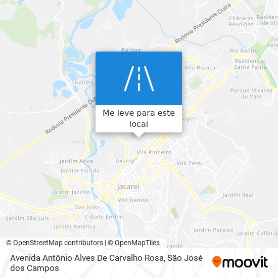 Avenida Antônio Alves De Carvalho Rosa mapa