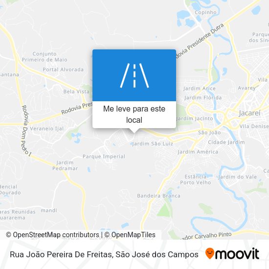 Rua João Pereira De Freitas mapa