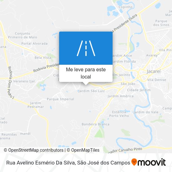 Rua Avelino Esmério Da Silva mapa