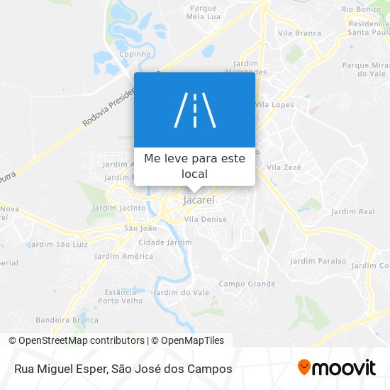 Rua Miguel Esper mapa