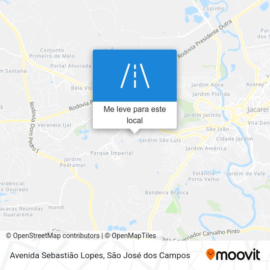 Avenida Sebastião Lopes mapa