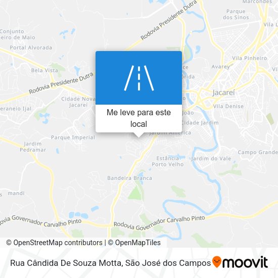 Rua Cândida De Souza Motta mapa