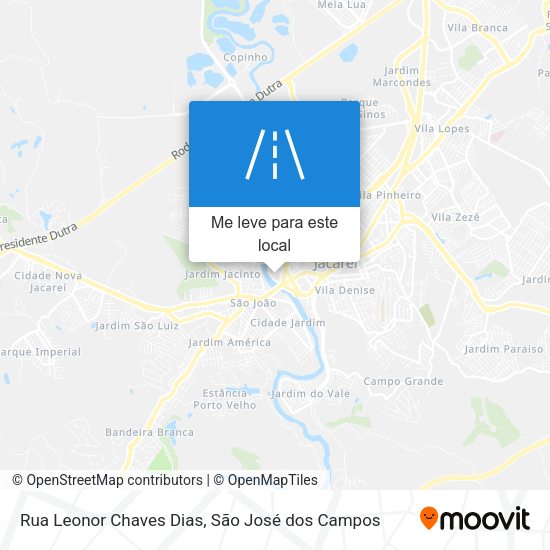 Rua Leonor Chaves Dias mapa