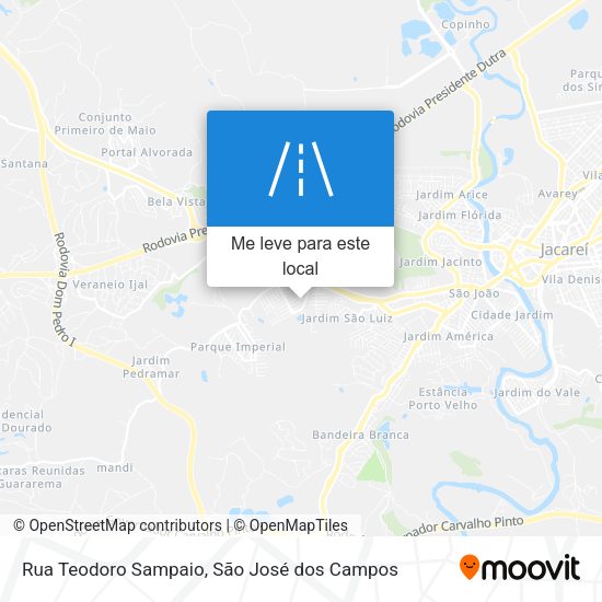 Rua Teodoro Sampaio mapa