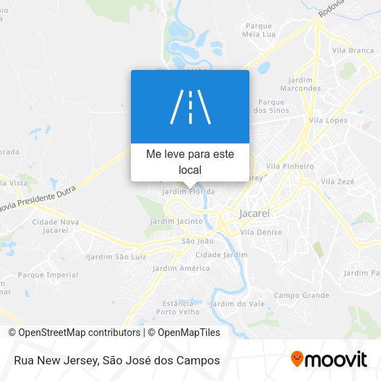 Rua New Jersey mapa