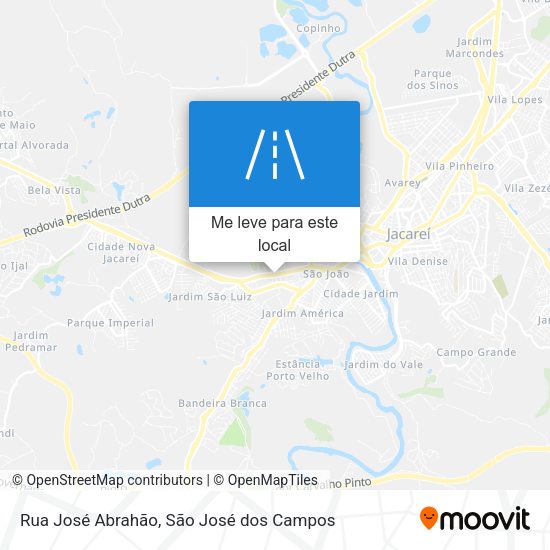 Rua José Abrahão mapa