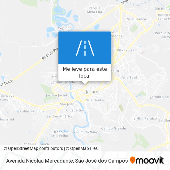 Avenida Nicolau Mercadante mapa