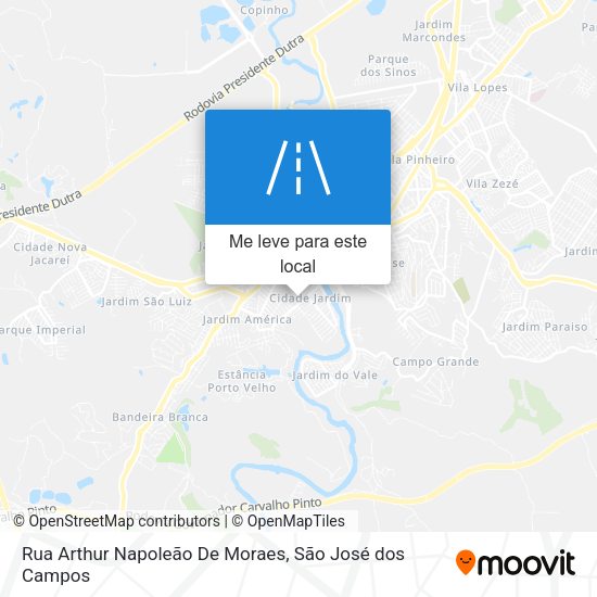 Rua Arthur Napoleão De Moraes mapa