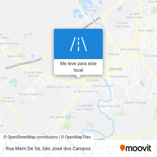 Rua Mem De Sá mapa