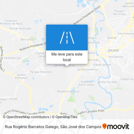 Rua Rogério Barcelos Galego mapa