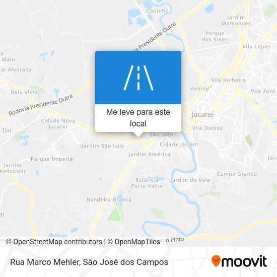 Rua Marco Mehler mapa