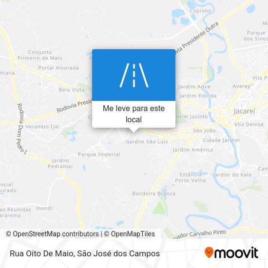 Rua Oito De Maio mapa