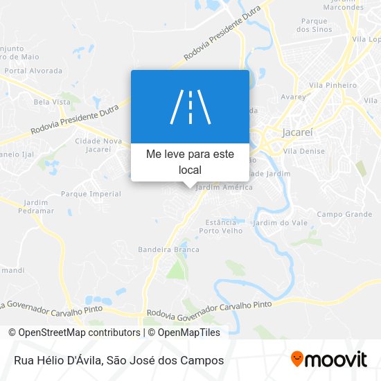 Rua Hélio D'Ávila mapa