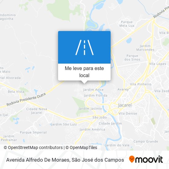 Avenida Alfredo De Moraes mapa