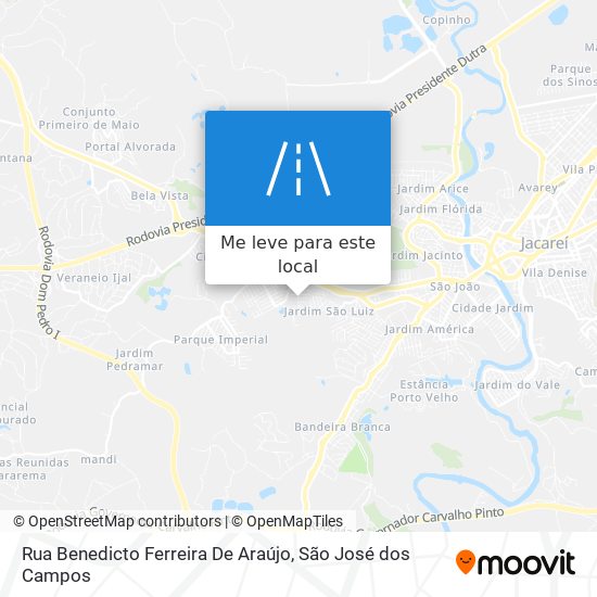 Rua Benedicto Ferreira De Araújo mapa