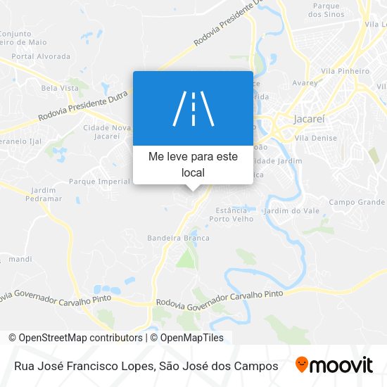 Rua José Francisco Lopes mapa