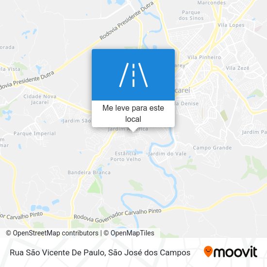 Rua São Vicente De Paulo mapa
