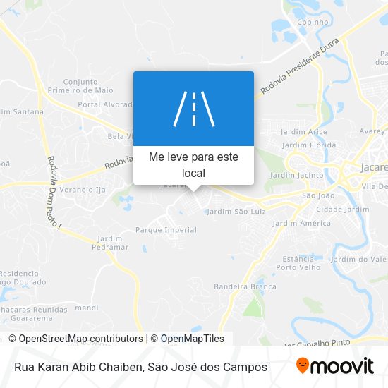Rua Karan Abib Chaiben mapa