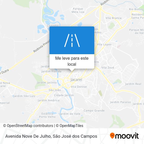 Avenida Nove De Julho mapa