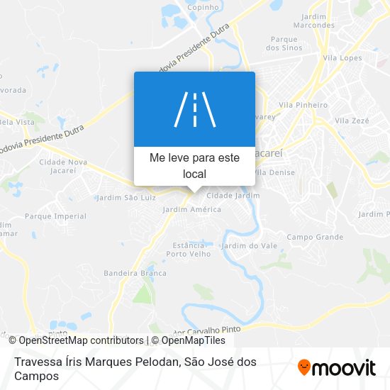 Travessa Íris Marques Pelodan mapa