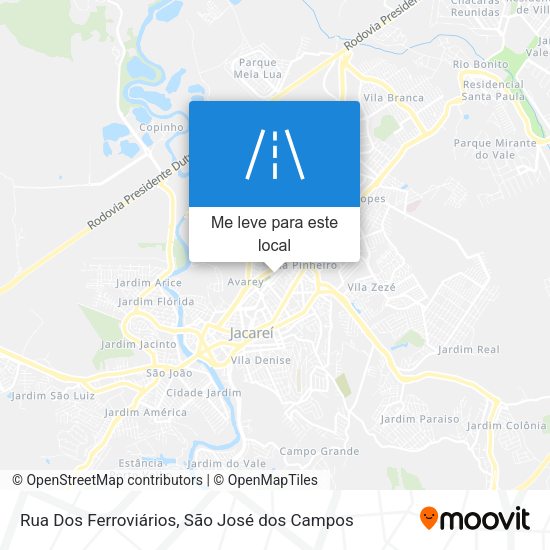 Rua Dos Ferroviários mapa