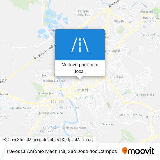 Travessa Antônio Machuca mapa