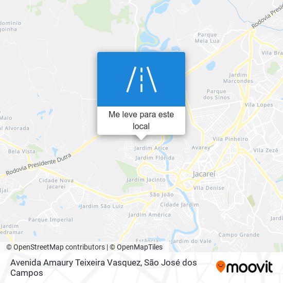 Avenida Amaury Teixeira Vasquez mapa