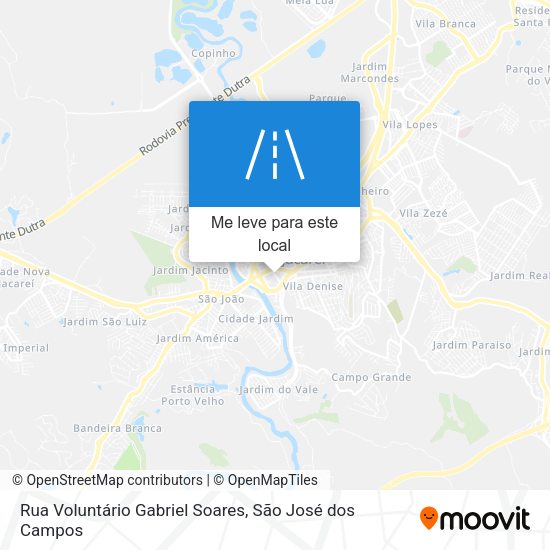 Rua Voluntário Gabriel Soares mapa